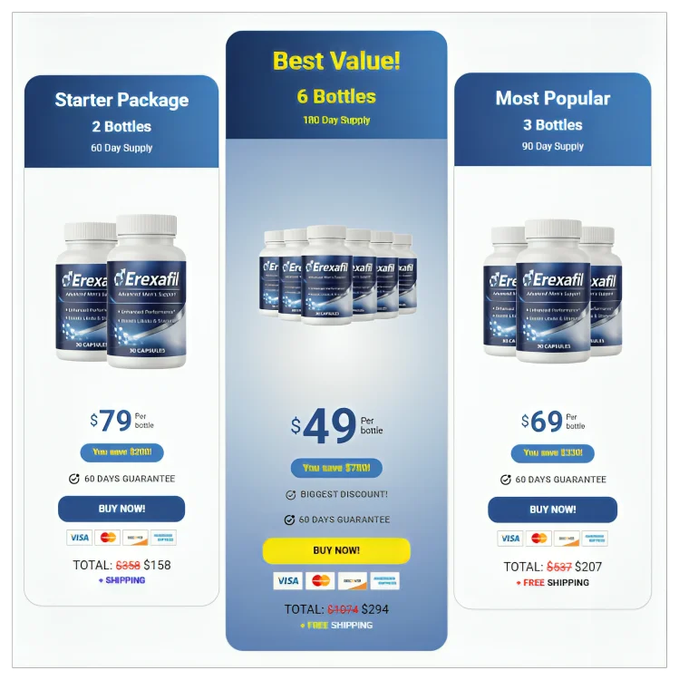 Erexafil Special Discounted Pricing